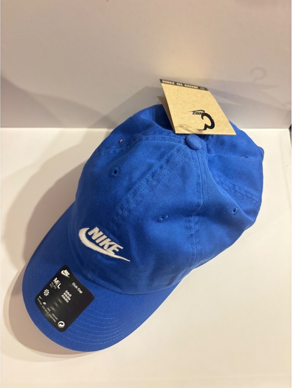 Nike Club Unstructured Futura Wash Cap M/L Game Royal Blue NWT FB5368-480